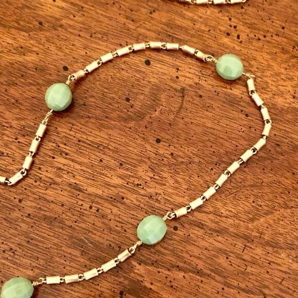 J.Crew | Faceted Bead Station Necklace | 36” Length - Picture 1 of 4
